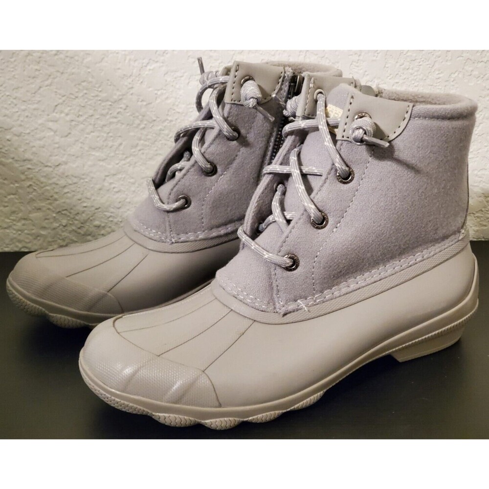 Sperry Women's Top Sider Syren Gulf Duck Ankle Boots Gray Size 6 - NEW W/O Box